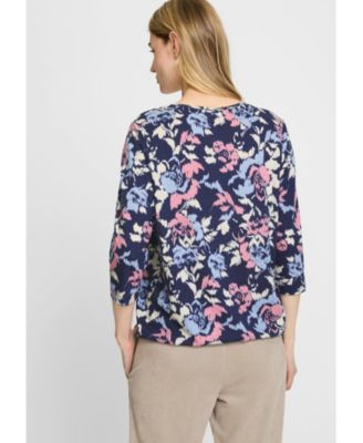 Women's Abstract Floral T-Shirt