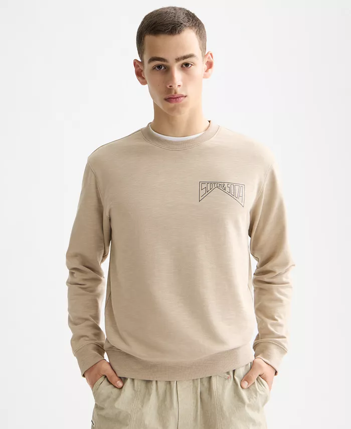 Men's Logo Detail Crewneck Sweatshirt - thumbnail 7