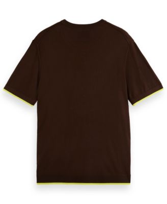 Men's Relaxed Fit Short Sleeve Textured T-Shirt