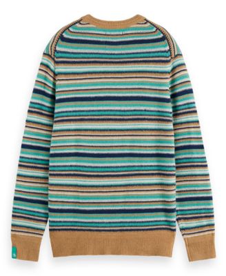Men's Striped Long Sleeve Sweater