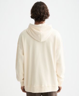 Men's Loose Fit Embroidered Artwork Hoodie