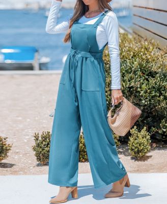 Women's Weekend Wander Teal Jumpsuit