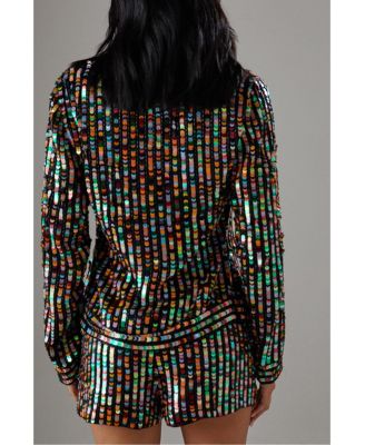 Women's Premium Hand Embellished Sequin Jacket
