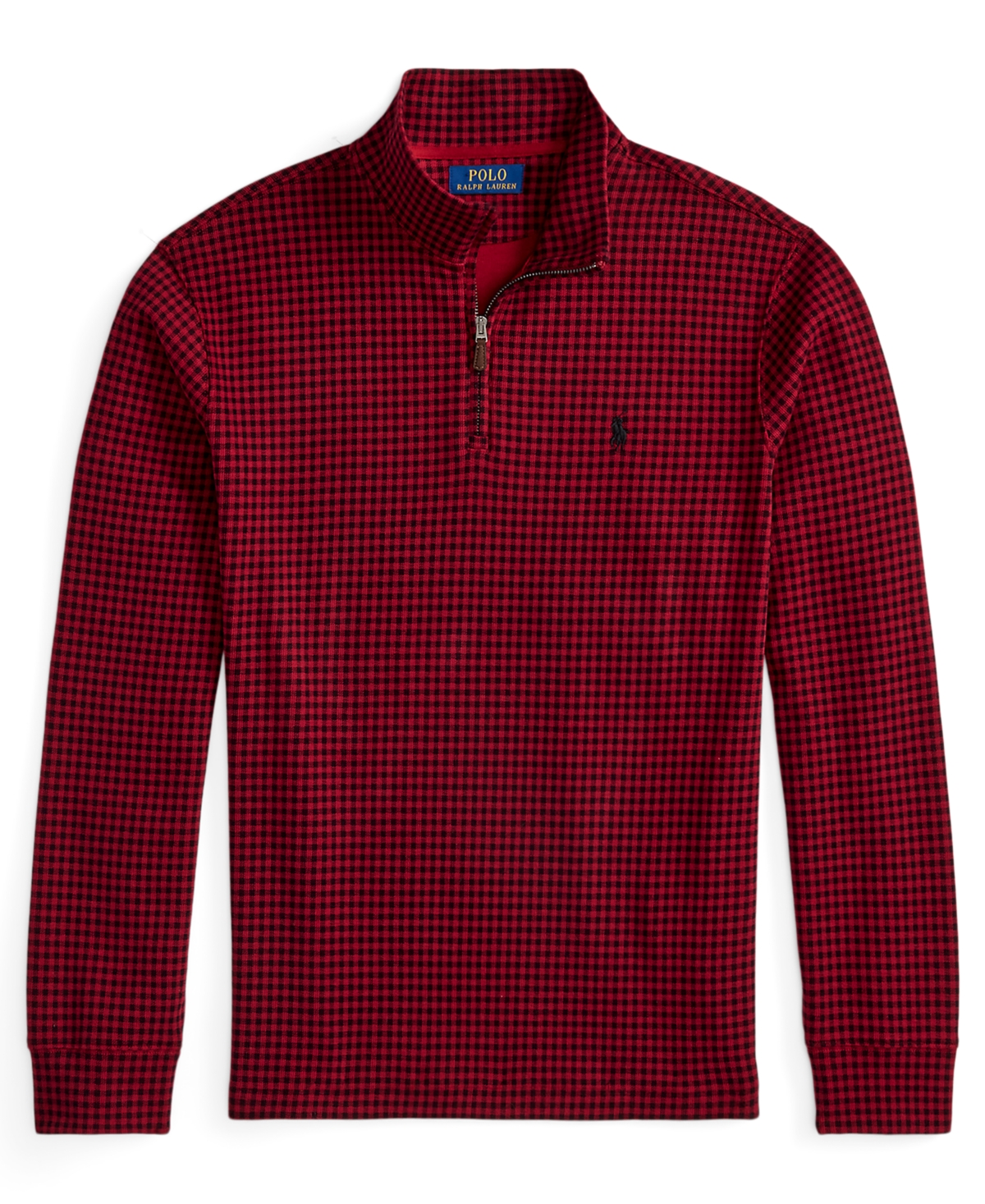 Polo Ralph Lauren Men's Estate-rib Cotton Quarter-zip Pullover In Burgundy