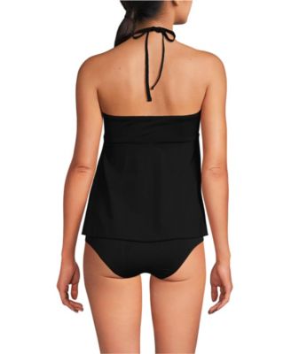 Women's Flutter High Neck Halter Tankini Top