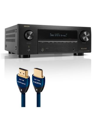 Denon AVR-X3800H 9.4 Channel 8K Receiver Bundle with AudioQuest