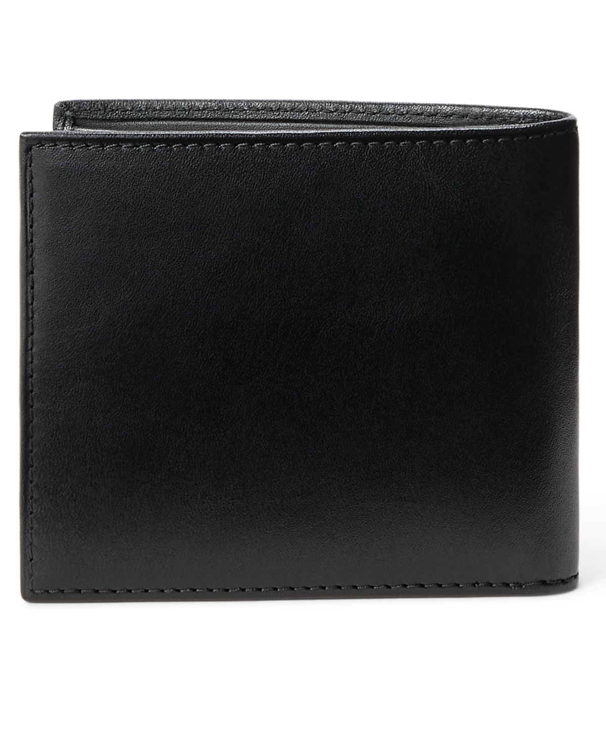 Polo Ralph Lauren Men's Polo Bear Leather Billfold Wallet In Black