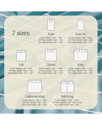 4-PC Striped Silky Soft Cooling Deep Pocket Sheet Set, Full