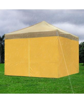 Set of 4 Sidewall UV30+ Fits 10x10ft Canopy Tent Zipper Outdoor Party Yellow