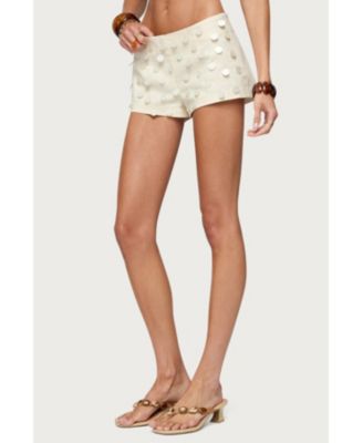 Womens Arielle Iridescent Shorts