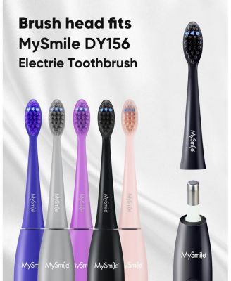 DY156 Electric Toothbrush Replacement Heads, 3 Packs (Purple)