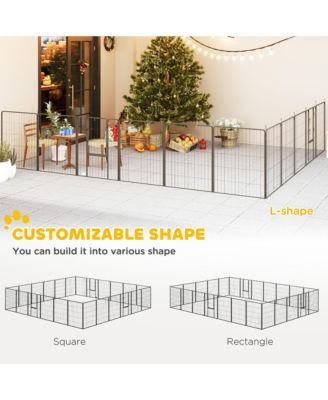 39" H Dog Playpen, 24 Panels Puppy Playpen for Multiple Dogs