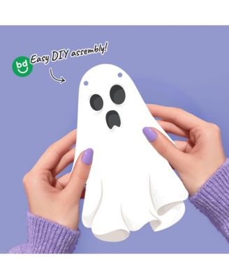 Spooky Ghost Garland Banner, 30 Feet of Cord, 15 Paper Ghost Shapes