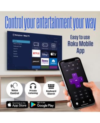 Roku TV - 40 Inch Smart, 1080P LED Full HD with Wi-Fi Connectivity and Mobile App, Flat Screen Compatible with Apple Home Kit, Alexa and Google Assistant