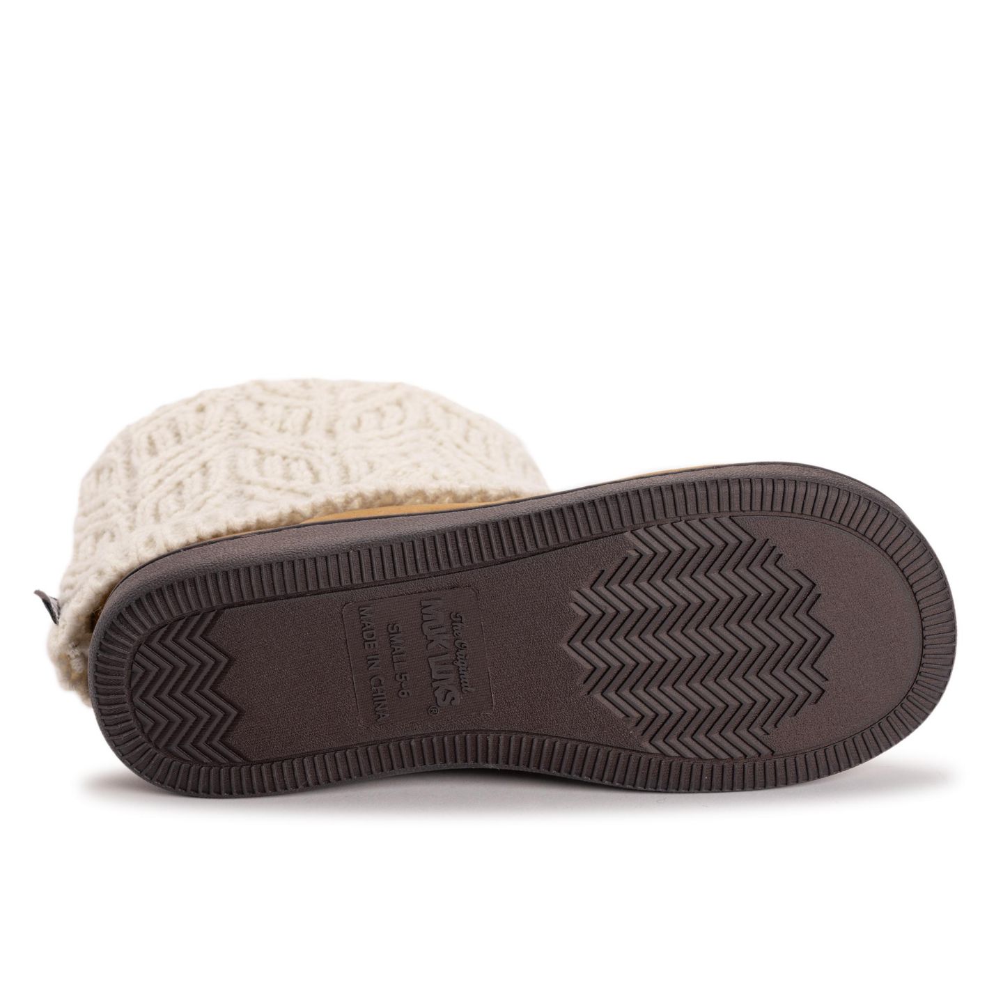 Женские тапочки MUK LUKS Raquel Slippers, цвет: Слоновая кость — фото 8