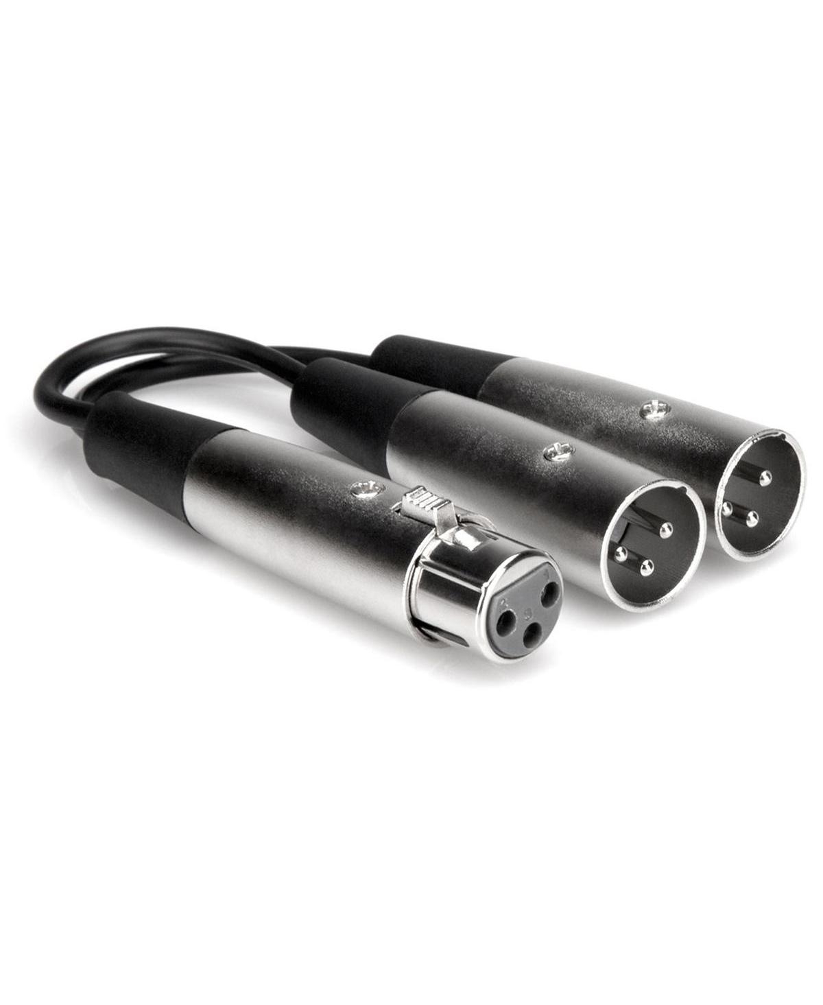 Hosa Technology 2x 3-Pin Xlr Female to 2-xlr Male Y-Cable 6"