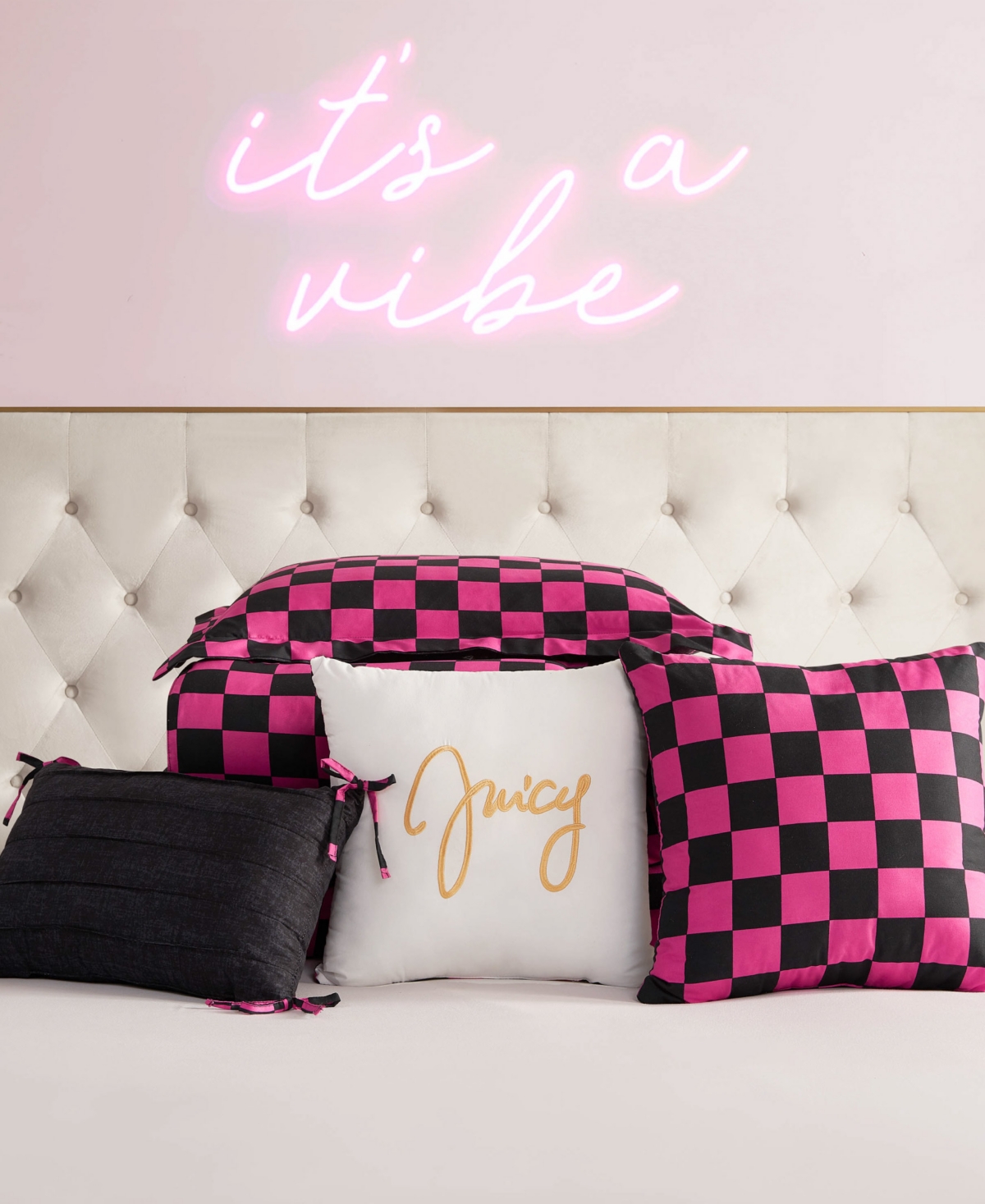 Juicy Couture Checkerboard Reversible 5-pc. Comforter Set, Twin/twin Xl