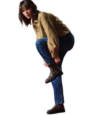 Clarks Lauryl West Anfibio Donna - Stivaletto In Pelle Morbida Con Suola TPR E Gommino Elastico