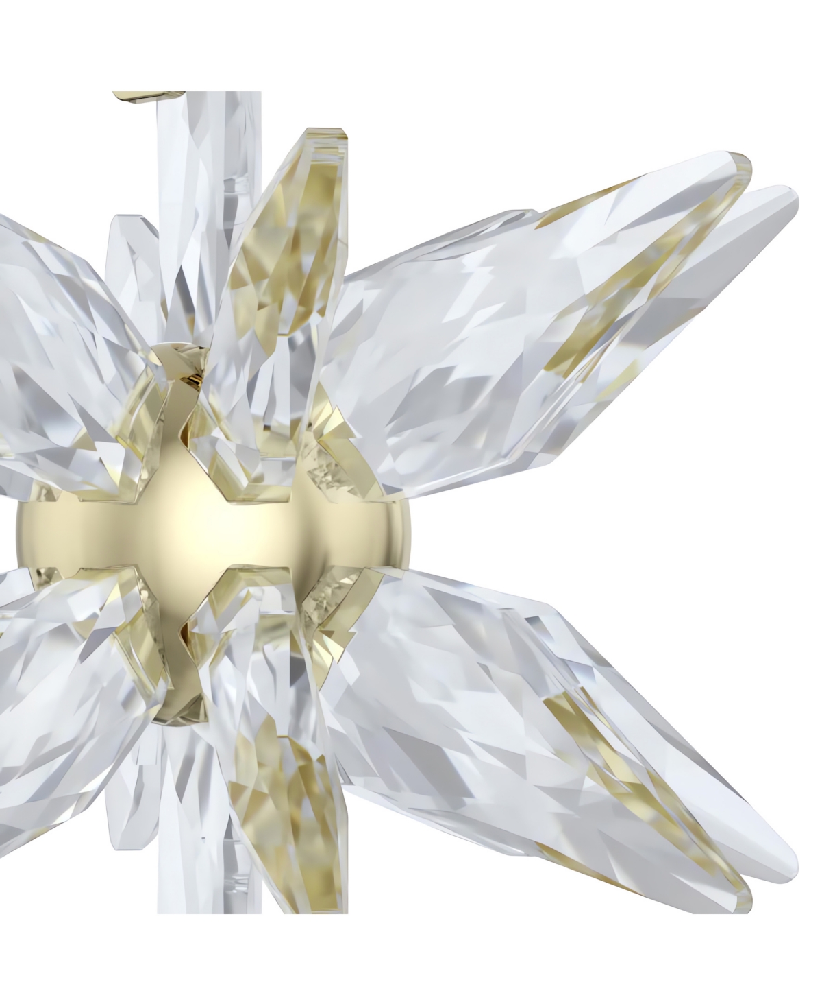 Swarovski 2025 Annual Edition 3d Festive 3d Crystal Snowflake Ornament In White