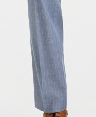 Men's Pinstripe Slim-Fit Techni-Cole Suit Separate Pants