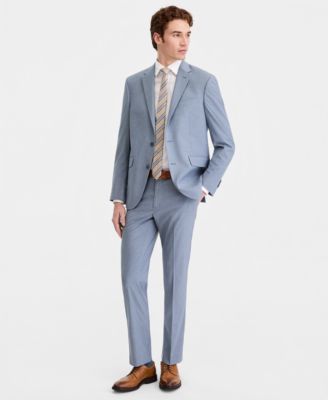 Men's Pinstripe Slim-Fit Techni-Cole Suit Separates