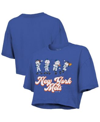 Majestic - Women's Royal New York Mets Boxy Crop T-Shirt