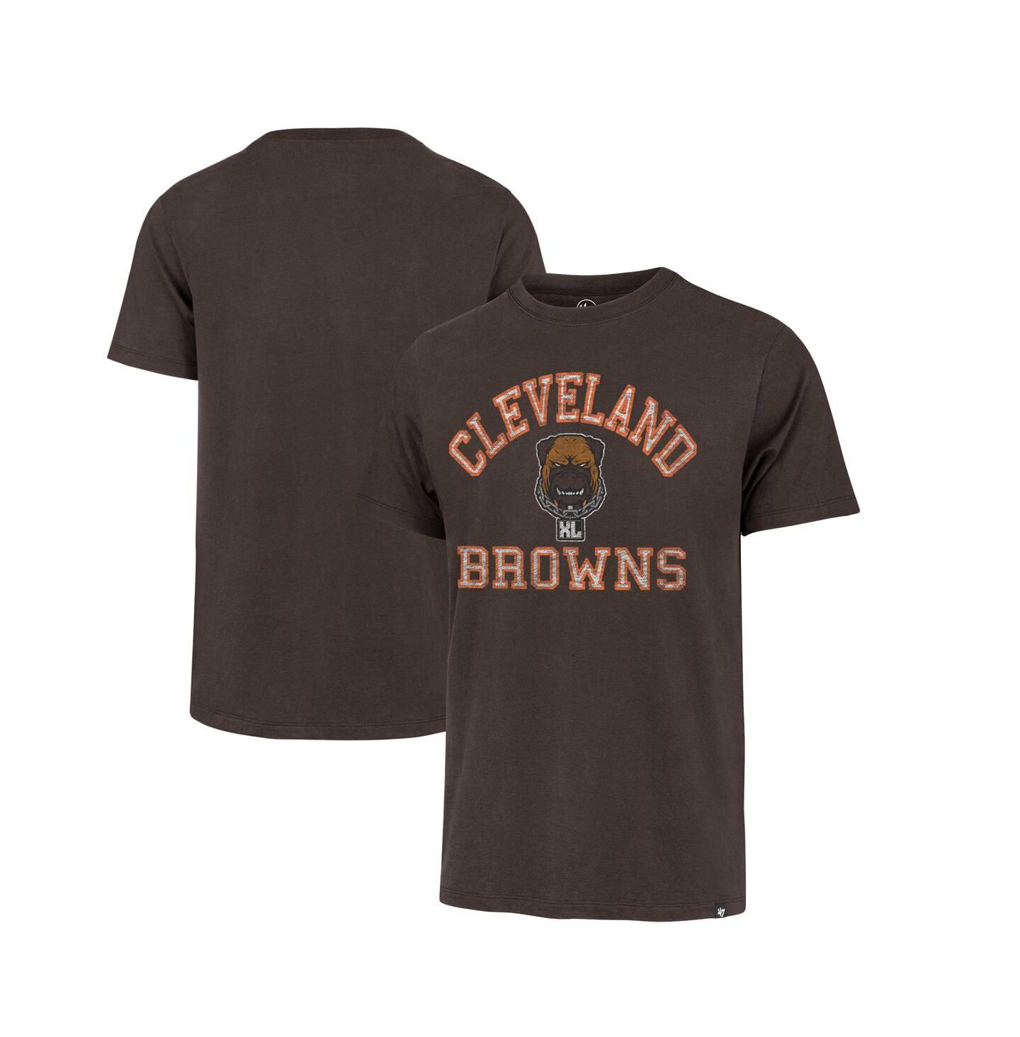 Мужская футболка '47 Brand Brown Cleveland Browns Dawg Pound XL All Day Franklin — фото 1