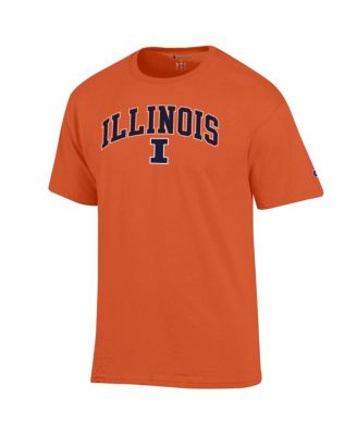 Men's Orange Illinois Fighting Illini Arch Over Logo T-Shirt