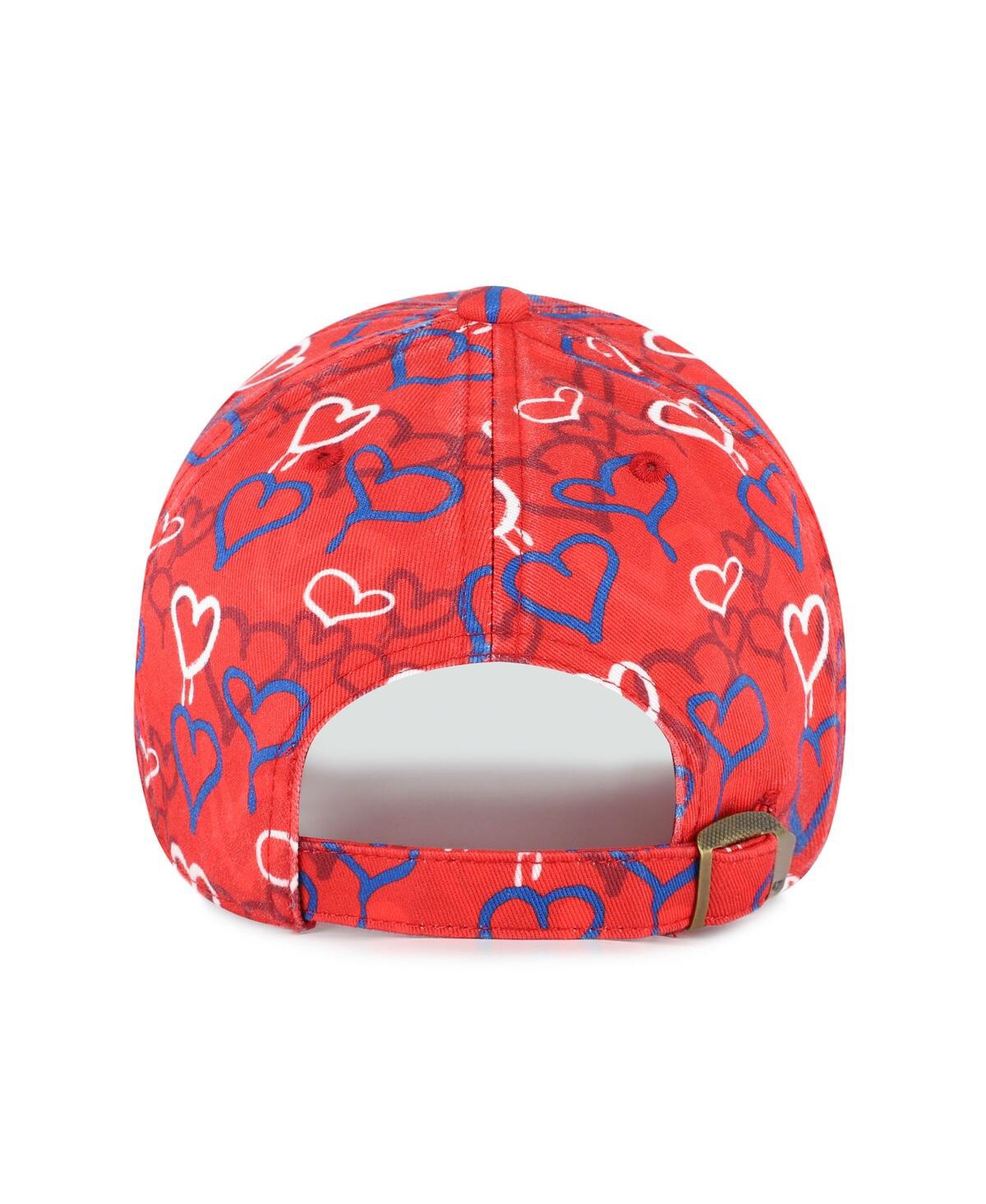 47 Brand Big Girls Red St. Louis Cardinals Mural Clean Up Adjustable Hat In Red