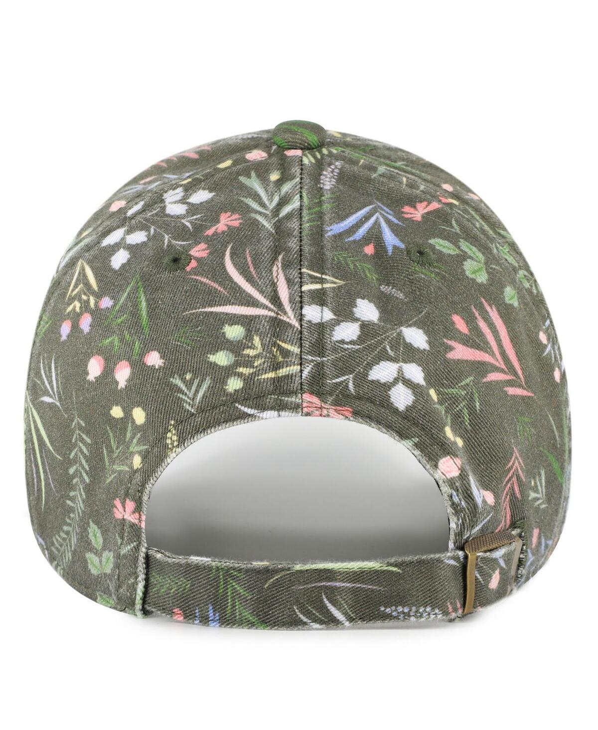 47 Brand Women's Olive New York Yankees Moss Verbena Clean Up Adjustable Hat In Green