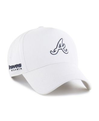 '47 Brand - Men's White Atlanta Braves Foundational Pinch Offside Adjustable Hat