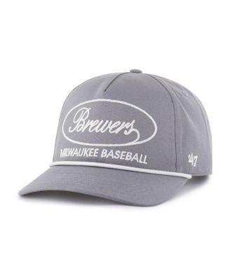 Men's Gray Milwaukee Brewers Foundational Hitch Adjustable Hat