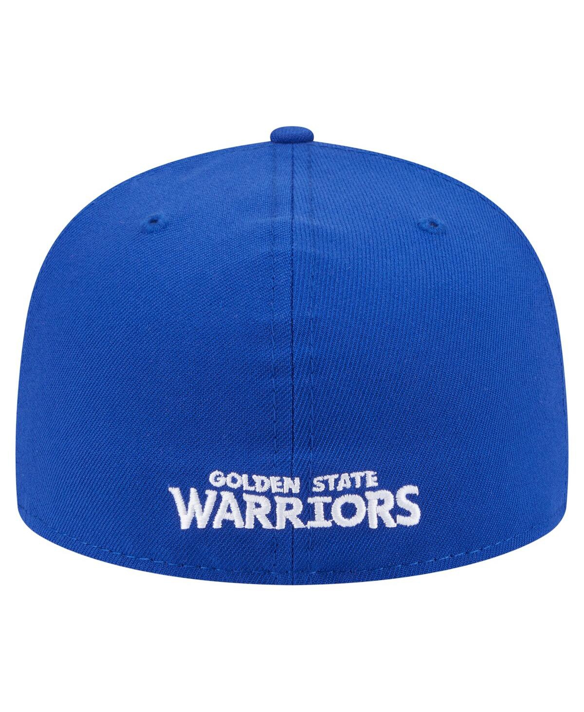 New Era Men's Royal Golden State Warriors Deceptor 59fifty Fitted Hat In Blue