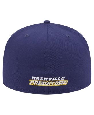Men's Navy Nashville Predators Deceptor 59FIFTY Fitted Hat
