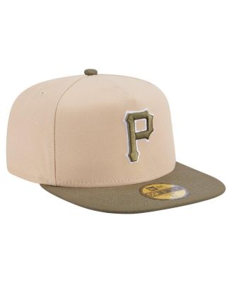 Men's Light Beige/Olive Pittsburgh Pirates Two-Tone Color Pack A-Frame 59FIFTY Fitted Hat