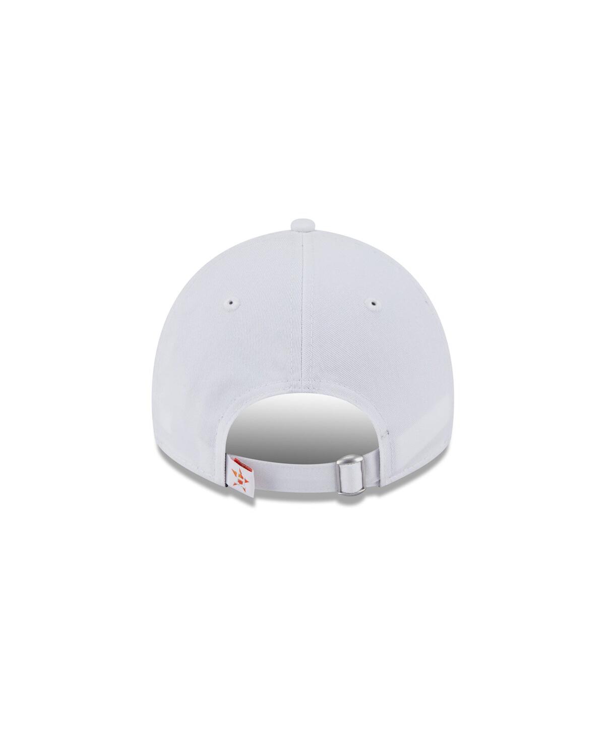 New Era Women's White Houston Astros Team Fan 9twenty Adjustable Hat In White