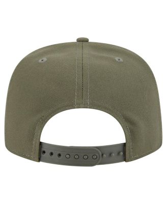 Men's Olive Detroit Lions Color Pack A-Frame 9FIFTY Snapback Hat