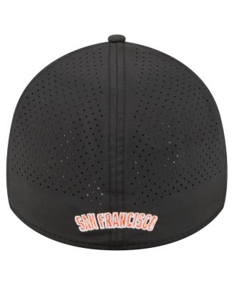Men's Black San Francisco Giants 39THIRTY A-Frame Perforated Flex Hat