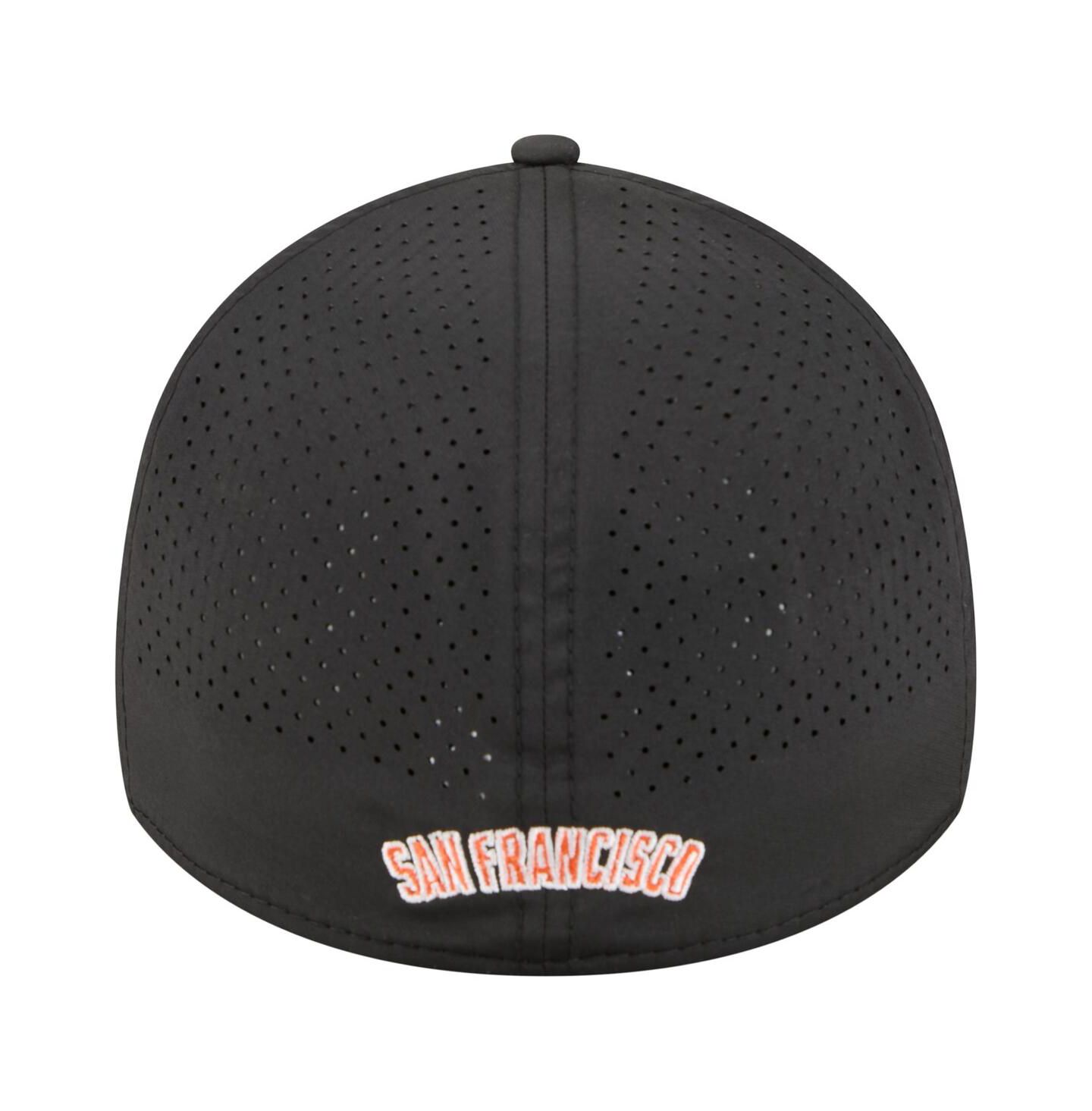 Мужская кепка New Era Black San Francisco Giants 39THIRTY A-Frame Perforated Flex Hat — фото 2