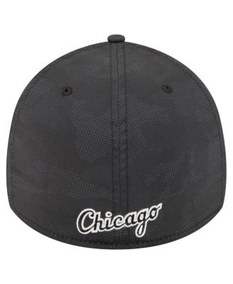 Men's Black Chicago White Sox Tonal Camo 39THIRTY Flex Hat