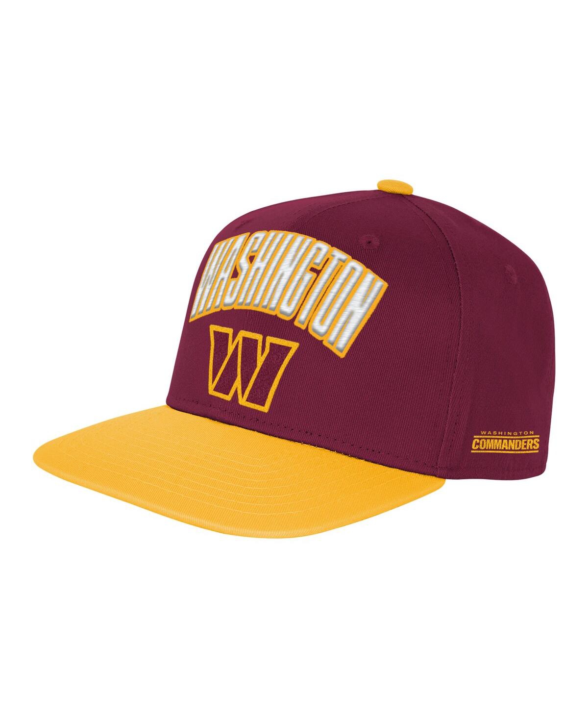 Outerstuff Big Boys And Girls Burgundy Washington Commanders Essentials Adjustable Hat In Burgundy