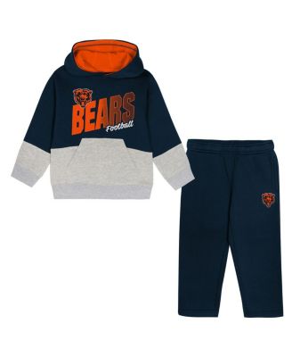 Outerstuff - Toddler Navy Chicago Bears Lineman Fleece Hoodie Pants Set