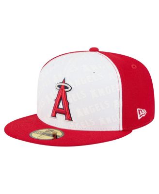 New Era - Men's White/Red Los Angeles Angels Repeat 59FIFTY Fitted Hat