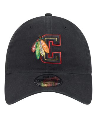 Men's Black Chicago Blackhawks Deceptor 9TWENTY Adjustable Hat