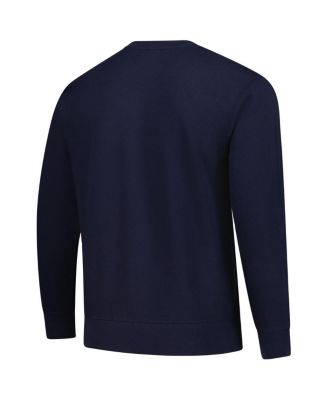 Men's Navy Michigan Wolverines Elite Script Pullover Sweatshirt