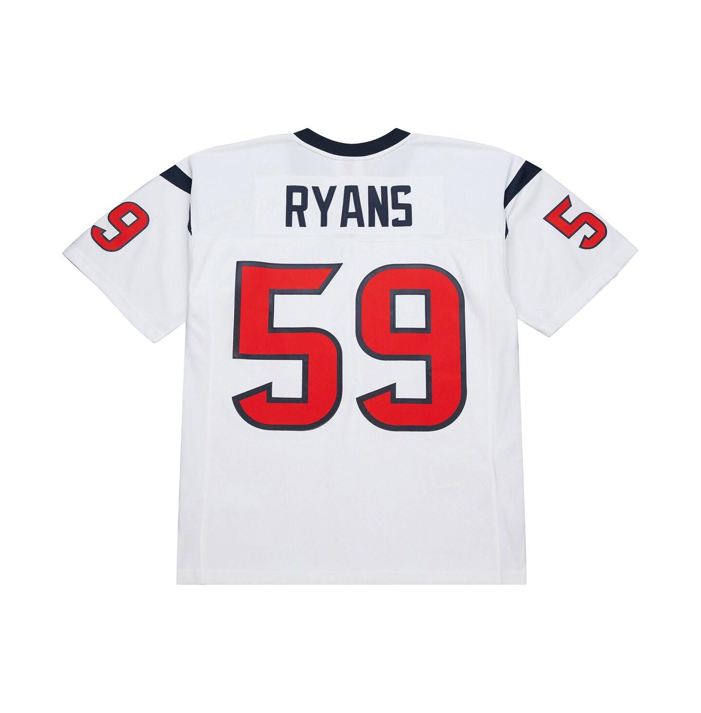 Мужской топ Mitchell & Ness Mitchell Ness DeMeco Ryans White Houston Texans 2006 Legacy Replica Jersey — фото 2