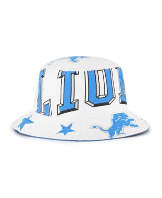 Women's White Detroit Lions Energize Bucket Hat