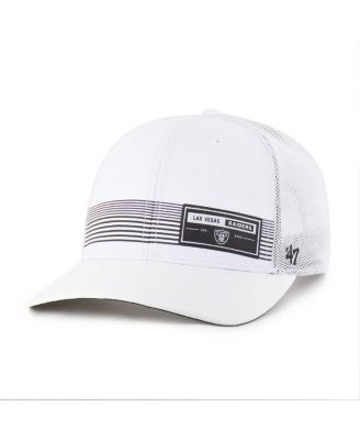 '47 Brand - Men's White Las Vegas Raiders Rangefinder Trucker Adjustable Hat