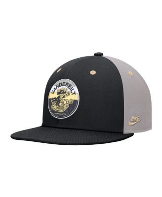 Men's Black Vanderbilt Commodores Vintage Patch Snapback Hat