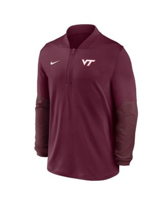 Men's Maroon Virginia Tech Hokies Dri-FIT Half-Zip Pullover Sweatshirt